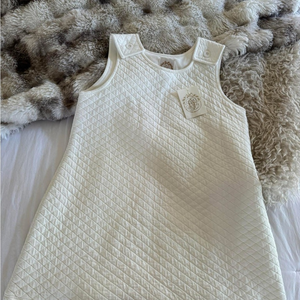 TBBC Quilted Ivory Sleeveless Shift Dress